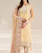 Farasha Ivory Chiffon Suit- Pakistani Chiffon Dress