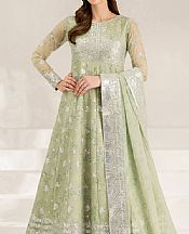Farasha Mint Green Chiffon Suit- Pakistani Designer Chiffon Suit