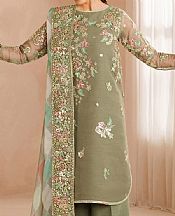 Farasha Sage Chiffon Suit- Pakistani Chiffon Dress
