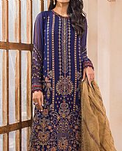 Royal Blue Chiffon Suit- Pakistani Designer Chiffon Suit