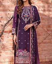 Farasha Egg Plant Lawn Suit- Pakistani Lawn Dress