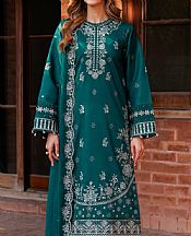 Farasha Teal Lawn Suit- Pakistani Designer Lawn Suits