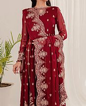 Farasha Scarlet Chiffon Suit- Pakistani Chiffon Dress
