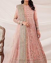 Farasha Pink Net Suit- Pakistani Designer Chiffon Suit