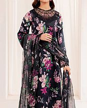 Farasha Black Lawn Suit- Pakistani Designer Lawn Suits