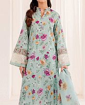 Farasha Sea Green Lawn Suit- Pakistani Lawn Dress