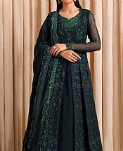 Farasha Timber Green Chiffon Suit- Pakistani Chiffon Dress