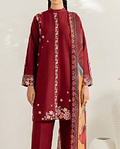 Wine Lawn Suit