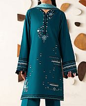 Farasha Teal Lawn Suit- Pakistani Designer Lawn Suits