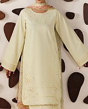 Farasha Butter Cream Lawn Suit- Pakistani Designer Lawn Suits