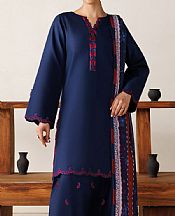 Farasha Royal Blue Lawn Suit- Pakistani Lawn Dress