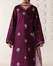 Farasha Wine Berry Lawn Suit- Pakistani Designer Lawn Suits