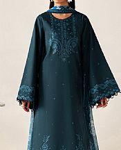 Farasha Teal Lawn Suit- Pakistani Designer Lawn Suits