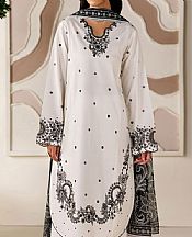 Farasha Off-white Lawn Suit- Pakistani Lawn Dress