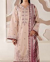 Farasha Dusty Pink Lawn Suit- Pakistani Designer Lawn Suits