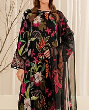 Farasha Black Lawn Suit- Pakistani Designer Lawn Suits