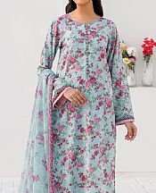 Farasha Pale Aqua Lawn Suit- Pakistani Lawn Dress