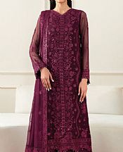 Farasha Violet Chiffon Suit- Pakistani Chiffon Dress