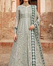 Farasha Sage Green Chiffon Suit- Pakistani Designer Chiffon Suit