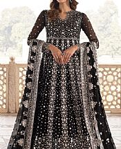 Farasha Black Chiffon Suit- Pakistani Designer Chiffon Suit