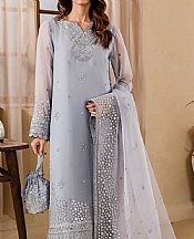 Farasha Grey Chateau Chiffon Suit- Pakistani Designer Chiffon Suit