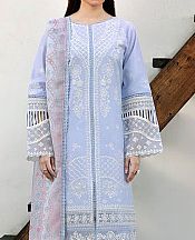 Farasha Powder Blue Lawn Suit- Pakistani Lawn Dress