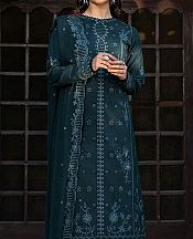 Farasha Bottle Green Lawn Suit- Pakistani Lawn Dress