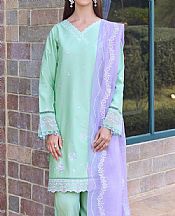 Farasha Mint Green Lawn Suit- Pakistani Designer Lawn Suits