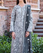Farasha Grey Lawn Suit- Pakistani Designer Lawn Suits