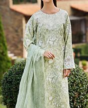 Farasha Sage Green Lawn Suit- Pakistani Designer Lawn Suits