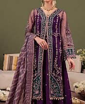 Farasha Indigo Net Suit- Pakistani Designer Chiffon Suit