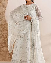 Farasha Off White Chiffon Suit- Pakistani Designer Chiffon Suit