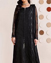 Farasha Black Chiffon Suit- Pakistani Designer Chiffon Suit