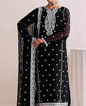 Farasha Black Chiffon Suit- Pakistani Designer Chiffon Suit