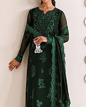 Farasha Timber Green Chiffon Suit- Pakistani Chiffon Dress