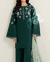 Bottle Green Lawn Suit