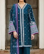 Farasha Blue Dianne Lawn Suit- Pakistani Designer Lawn Suits