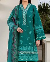 Farasha Teal Lawn Suit- Pakistani Designer Lawn Suits