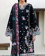 Farasha Black Lawn Suit- Pakistani Lawn Dress
