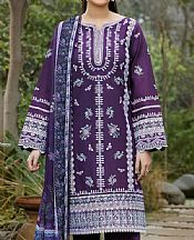 Farasha Egg Plant Lawn Suit- Pakistani Lawn Dress