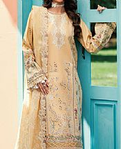 Florent Sand Gold Lawn Suit- Pakistani Lawn Dress