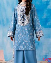 Florent Cornflower Blue Lawn Suit- Pakistani Designer Lawn Suits