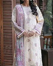 Florent Off White Lawn Suit- Pakistani Designer Lawn Suits