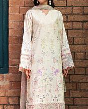 Florent Off White Lawn Suit- Pakistani Designer Lawn Suits