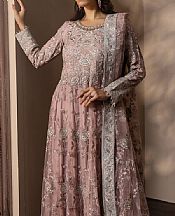 Flossie Brandy Rose Net Suit- Pakistani Designer Chiffon Suit