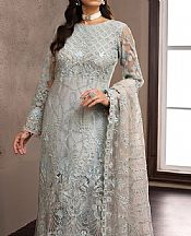Flossie Silver Sand Net Suit- Pakistani Designer Chiffon Suit