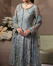 Flossie Regent Grey Net Suit- Pakistani Chiffon Dress