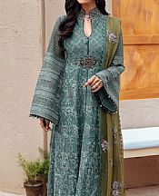 Teal Green Chiffon Suit