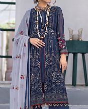 Yinmn Blue Chiffon Suit- Pakistani Chiffon Dress
