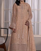 Flossie Peach Chiffon Suit- Pakistani Designer Chiffon Suit